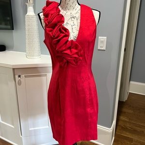 Red formal dress